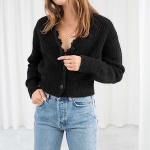 And other stories chunky ribbed cardigan